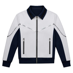 Avengers: Doomsday (2026) Mister Fantastic White Blue Jacket Outfits Cosplay Costume