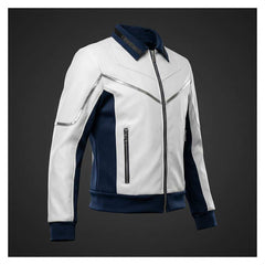 Avengers: Doomsday (2026) Mister Fantastic White Blue Jacket Outfits Cosplay Costume