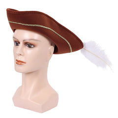 Backrooms (2026) Captaion Clark Brown Pirate Hat Cosplay Accessories Props