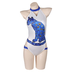 Band ABBA Agnetha Faltskong Blue Swimsuits Outfits Cosplay Costume Halloween Carnival Suit - Coshduk