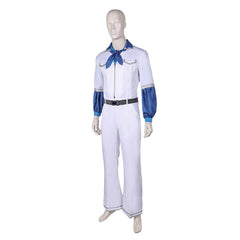 Band ABBA Benny Anderson Retro 70s White Jumpsuit Outfits Cosplay Costume Halloween Carnival Suit
