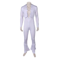 Band Queen Freddie Mercury White Wings Jumpsuit Outfits Cosplay Costume Halloween Carnival Suit 