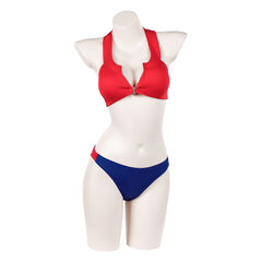 Baywatch 2017 C.J. Parker Red Blue Split Swimsuit Outfits Cosplay Costume