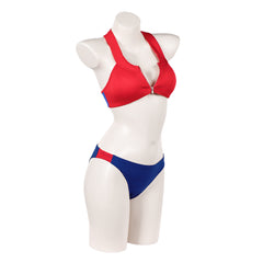 Baywatch 2017 C.J. Parker Red Blue Split Swimsuit Outfits Cosplay Costume
