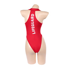 Baywatch 2017 Victoria Leeds Red Zipper Swimsuit Outfits Cosplay Costume