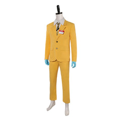 Beetlejuice Season 2 (2024) Bob Shrinker Yellow Suit Outfits Cosplay Costume Halloween Carnival Suit