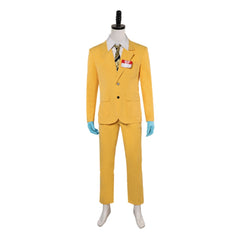 Beetlejuice Season 2 (2024) Bob Shrinker Yellow Suit Outfits Cosplay Costume Halloween Carnival Suit