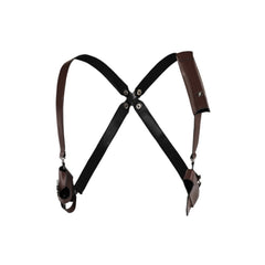 Resident Evil 4 Remake Leon S.Kennedy Black Gloves Suspenders Straps Cosplay Accessories Props