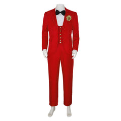 Beetlejuice Beetlejuice Red Suit Set Outfits Halloween Carnival ​Cosplay Costume 