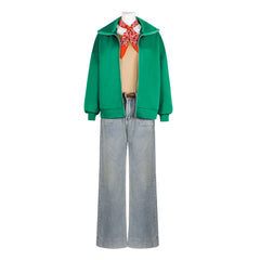 Bibi Blocksberg: Das grosse Hexentreffen Green Set Outfits Cosplay Costume 