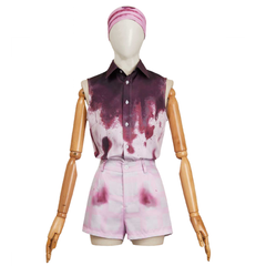 Companion (2025) Iris Pink Bloodstain Set Outfits Horror Cosplay Costume