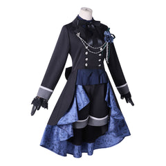Black Butler: Emerald Witch Arc Ciel Phantomhive Blue Black Set Outfits Cosplay Costume 