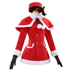 Blue Archive Serina Christmas Red Dress Set Outfits Cosplay Costume