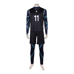 Blue Lock (2026) Nagi Seishiro Black Blue N0.11 Jersey Set Outfits Cosplay Costume 