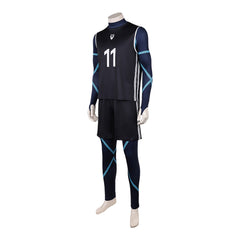 Blue Lock (2026) Nagi Seishiro Black Blue N0.11 Jersey Set Outfits Cosplay Costume 