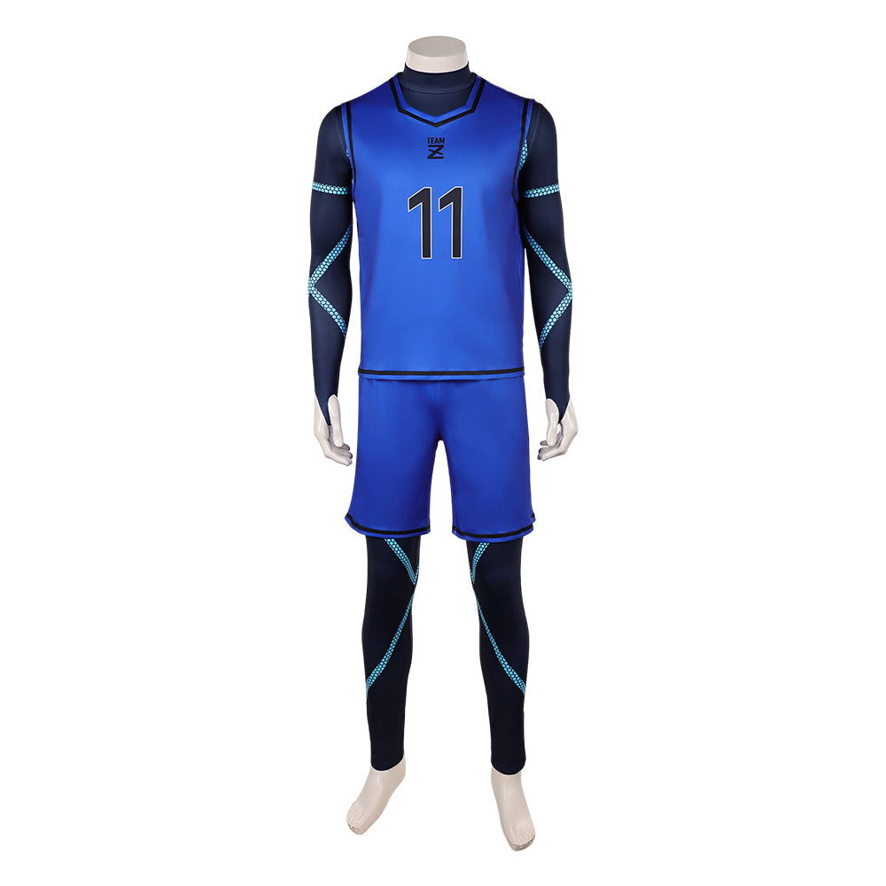Blue Lock (2026) Yoichi Isagi Team Z No.11 Jersey Uniform Outfits Cosplay Costume