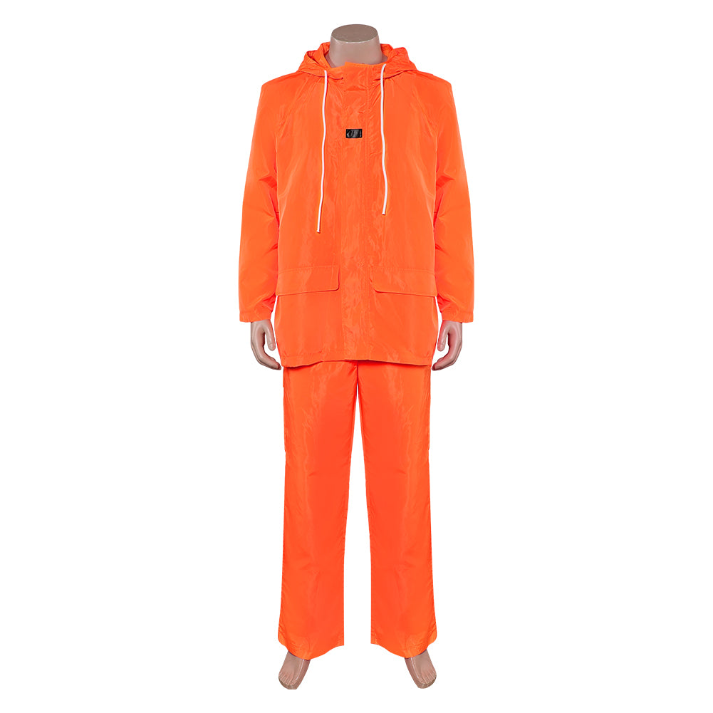 Breaking Bad Walter White Orange Hoodie Trousers Set Outfits Cosplay Costume 
