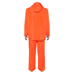 Breaking Bad Walter White Orange Hoodie Trousers Set Outfits Cosplay Costume 