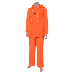 Breaking Bad Walter White Orange Hoodie Trousers Set Outfits Cosplay Costume 