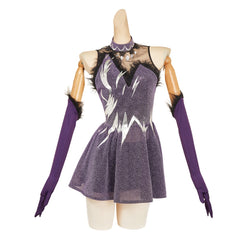 Medalist (2025) Hikaru Kamisaki Purple Skating Dress Outfits Cosplay Costume