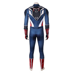 Captain America: Brave New World (2025) Captain America Blue Jumpsuit Outfits Cosplay Costume 