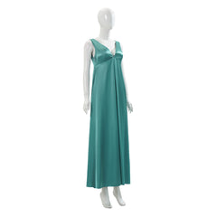 Carrie (2026) Carrie ​Cosplay Cyan V Neck Dress Outfits Cosplay Costume  ​TV: Carrie