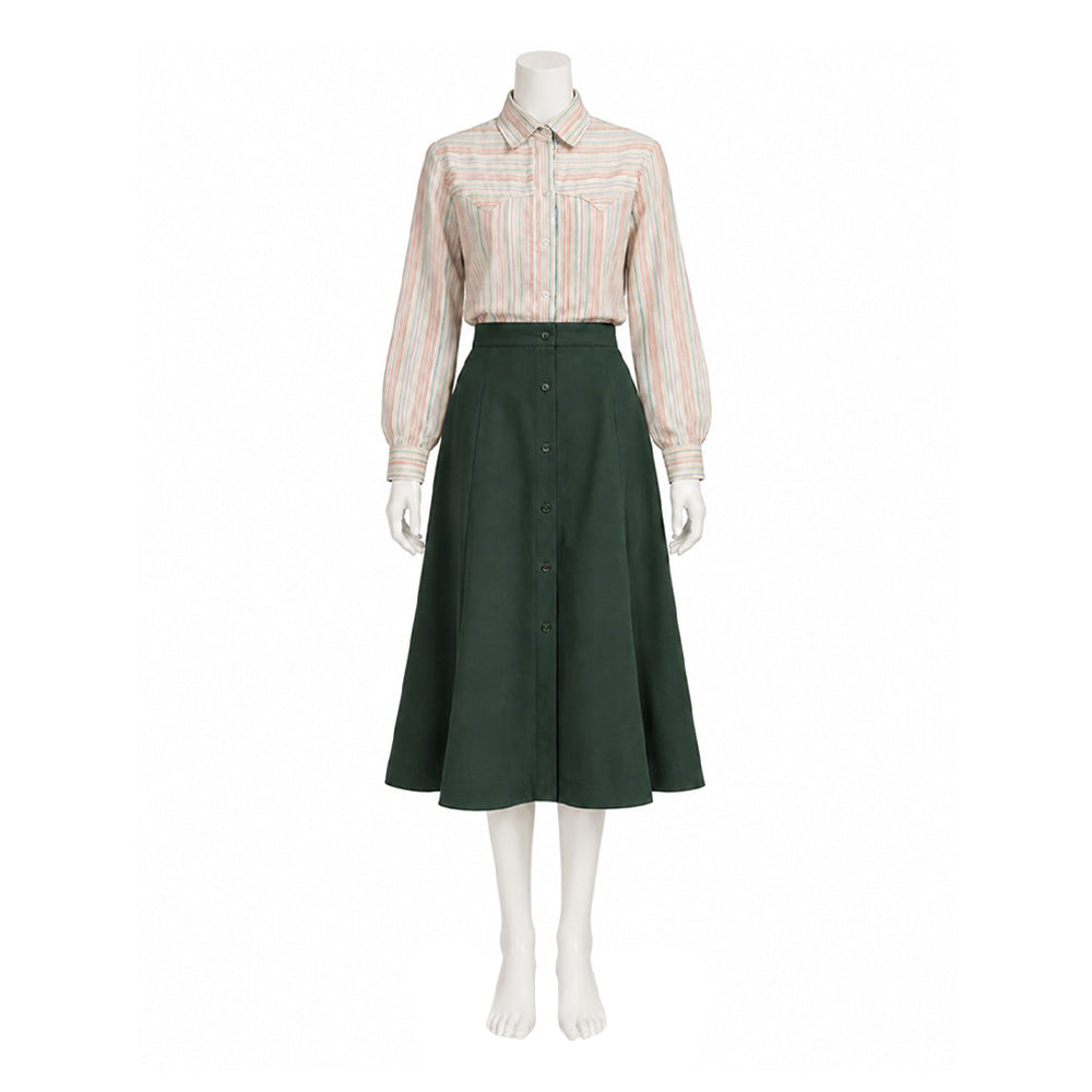 Carrie (2026) Carrie Shirt Green Skirt Set Outfits Cosplay Costume