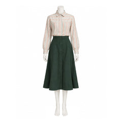 Carrie (2026) Carrie Shirt Green Skirt Set Outfits Cosplay Costume