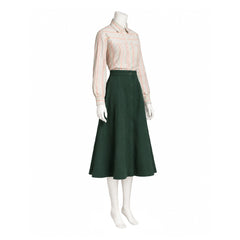 Carrie (2026) Carrie Shirt Green Skirt Set Outfits Cosplay Costume