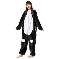 Cartoon Animal Penguin Pajamas Onesies Sleepwear Flannel Jumpsuits Outfits Halloween Carnival Suit - OLAOLA