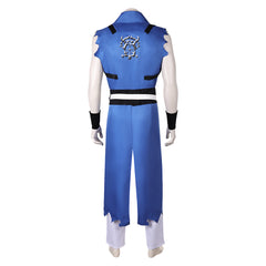 Castlevania: Nocturne Season 2 (2025) Richter Belmont Blue Ripped Outfits Cosplay Costume