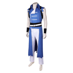 Castlevania: Nocturne Season 2 (2025) Richter Belmont Blue Ripped Outfits Cosplay Costume