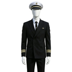 Catch Me If You Can Frank Abagnale Jr. Pilot Captain Uniform Outfits Cosplay Costume