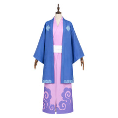 Cecilus Segmunt Blue Pink Kimono Set Outfits Halloween Cosplay Costume 