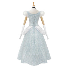 Cinderella Cinderella White Blue Dress Gown Set Outfits Cosplay Costume 