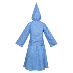Cinderella Fairy Godmother Blue Dress Set Outfits Cosplay Costume Halloween Carnival Suit