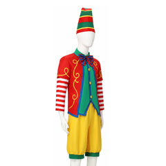 Circus Jester Clown Christmas Elf Set Outfits Cosplay Costume ​Halloween Carnival Suit