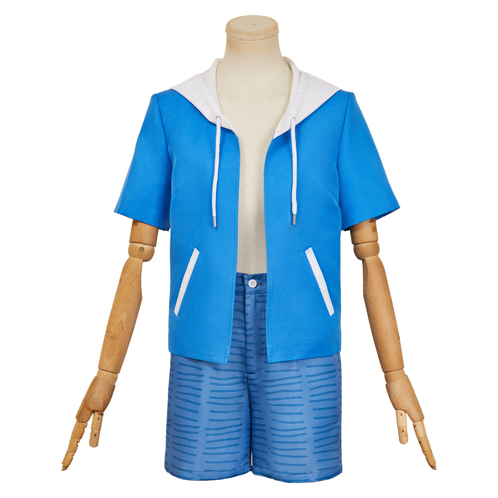 City The Animation (2025) Nagumo Midori Blue Jacket Trousers Set Outfits Cosplay Costume