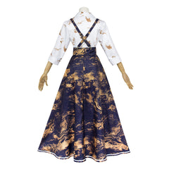 Clair Obscur: Expedition 33 (2025) Lune Clea Blue Skirt Set Outfits Cosplay Costume