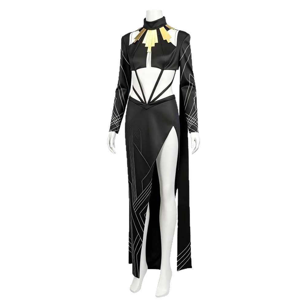 Clair Obscur: Expedition 33 Lune Sciel Maelle Chic Black Dress Outfits Cosplay Costume 