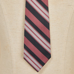 Clark Kent Red Black Striped Necktie Cosplay Accessories Props