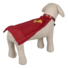 Clark Kent Red Cape Cloak Pet Dogs Outfits Cosplay Costume Halloween Suit 