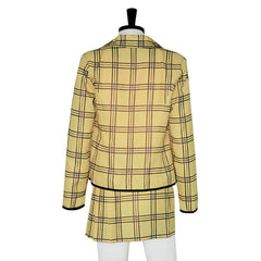 Clueless Cher Horowitz Yellow Skirt Set Outfits Cosplay Costume 