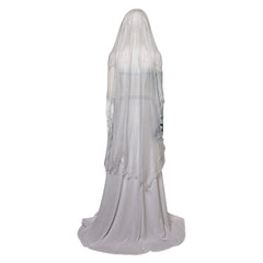 Corpse Bride Emily White Wedding Dress Outfits Cosplay Costume Halloween Carnival Suit 