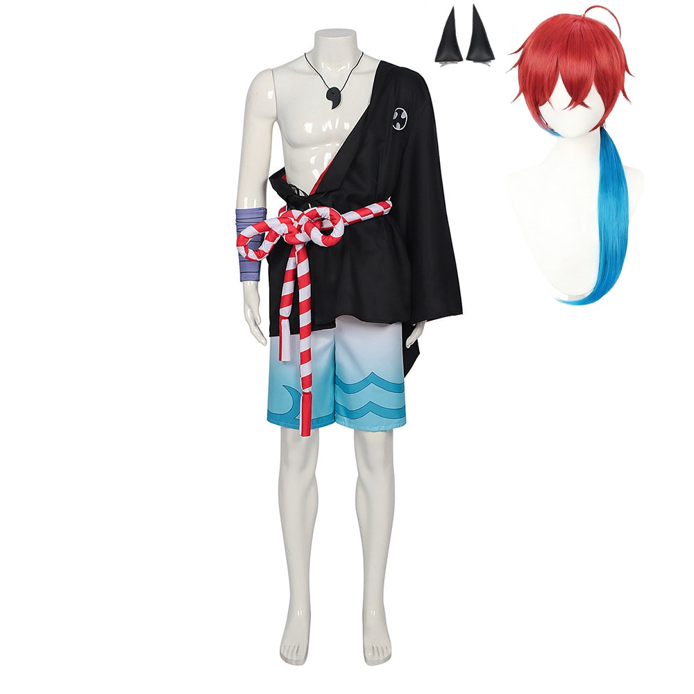 Cosmic Princess Kaguya (2026) Akira Mikado Black Blue Set Outfits Cosplay Costume