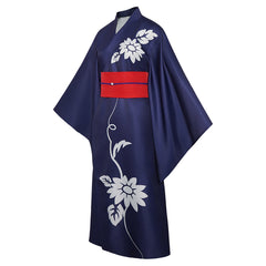 Cosmic Princess Kaguya (2026) Kaguya Blue Kimono Fireworks ​Outfits Cosplay Costume 