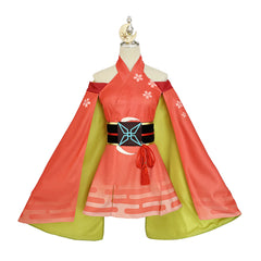 Cosmic Princess Kaguya (2026) Kaguya Orange Kimono Dress Set Outfits Cosplay Costume 