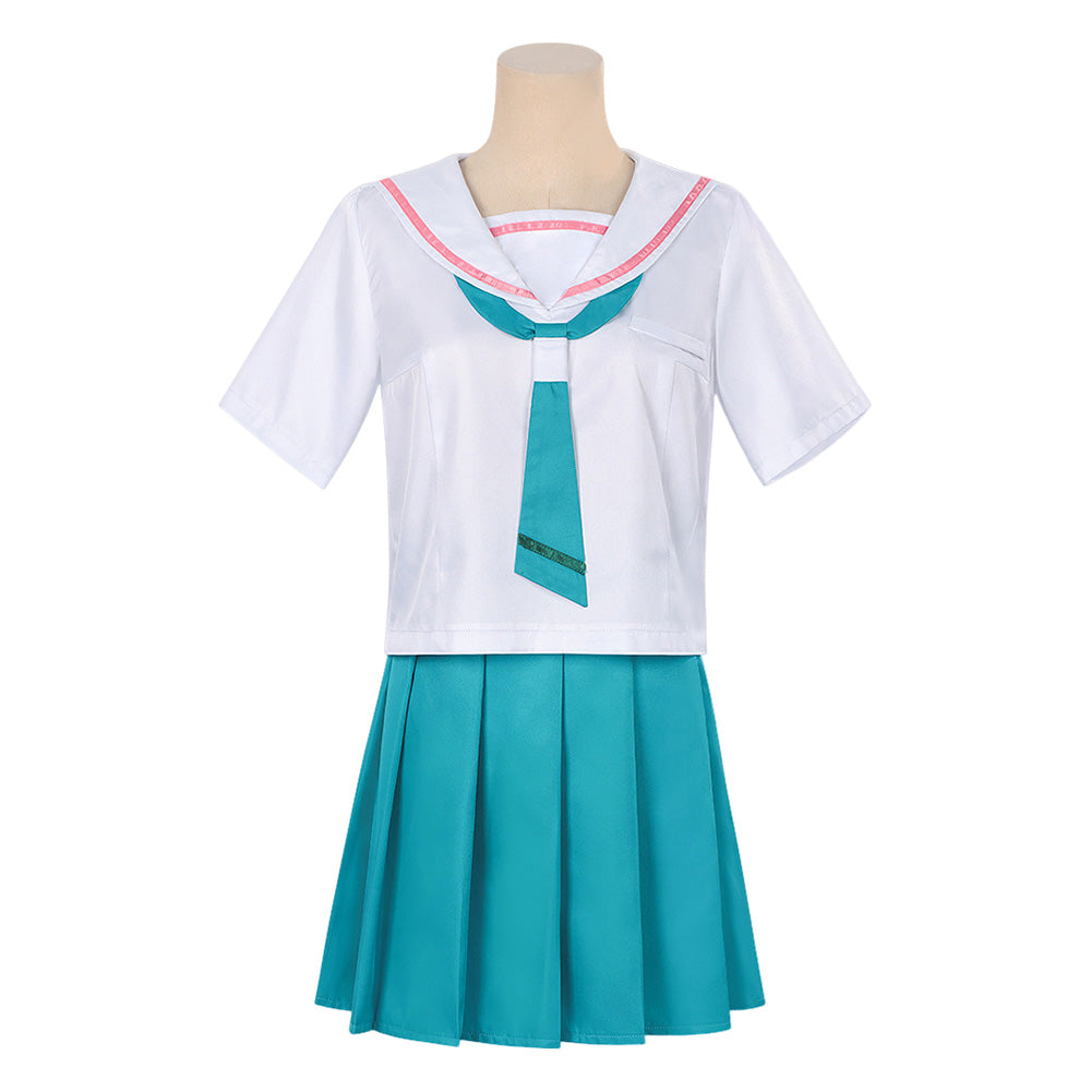 Cosmic Princess Kaguya (2026) Sakayori Iroha White Blue School Uniform Set Outfits Cosplay Costume 