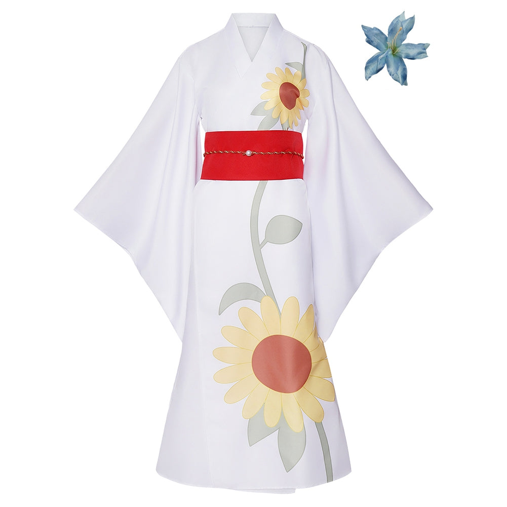 Cosmic Princess Kaguya (2026) Sakayori Iroha White Kimono Fireworks Outfits Cosplay Costume