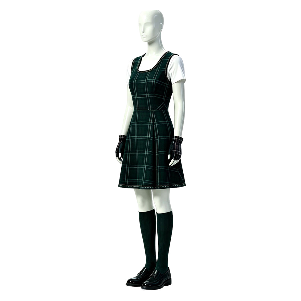 Coven Academy (2026) ​Sasha Green Dress School Uniform Set Outfits ​Cosplay Costume